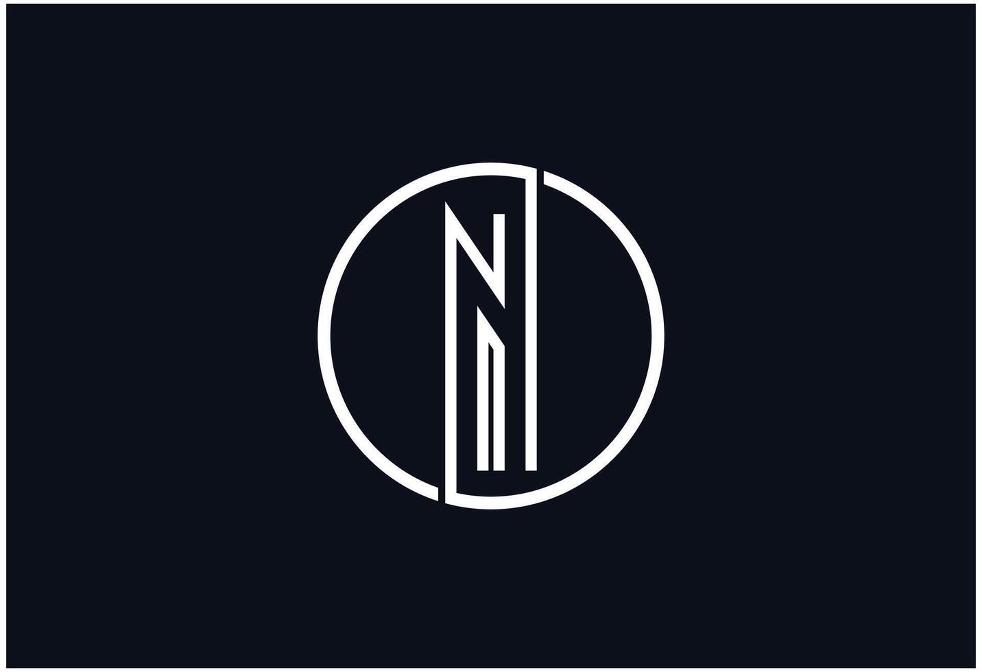 Abstract Design N Logo vector