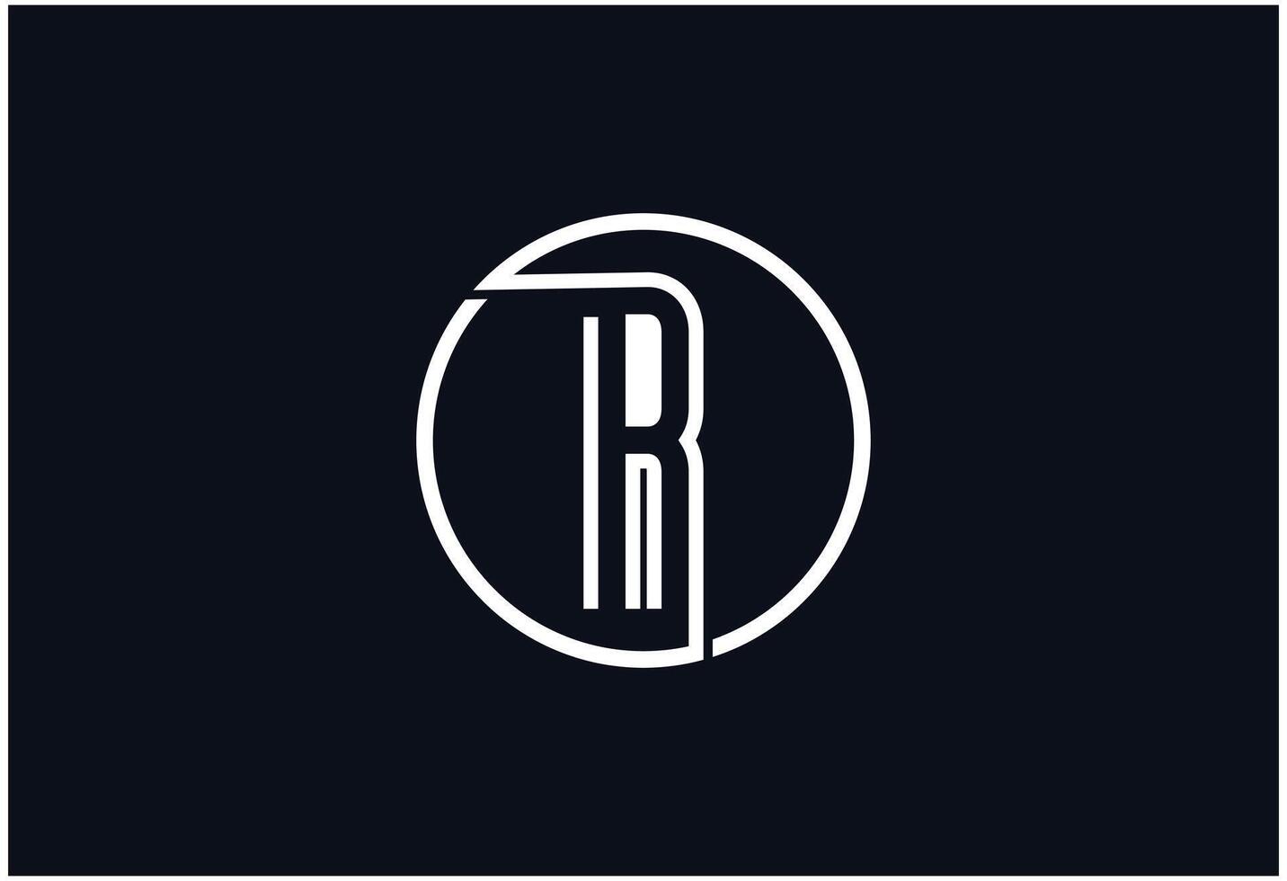 Modern R Logo vector