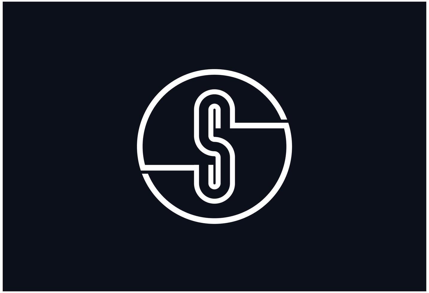 Abstract Design S Logo vector