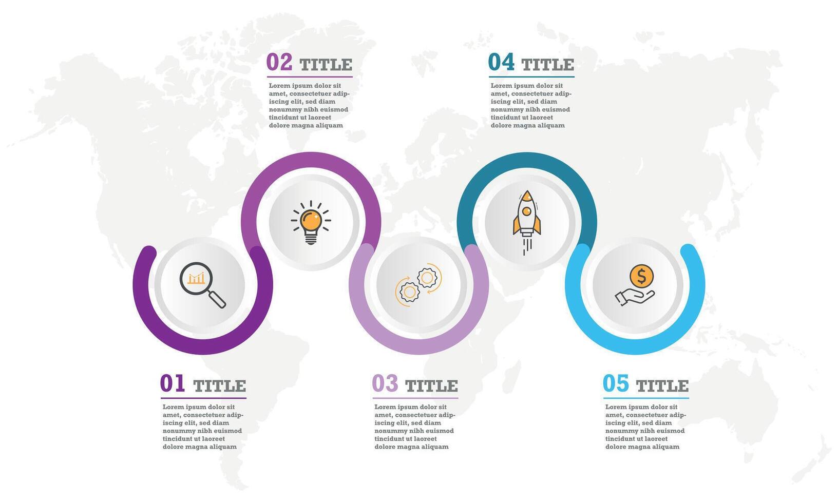 infographic template for presentation. Business data visualization. vector