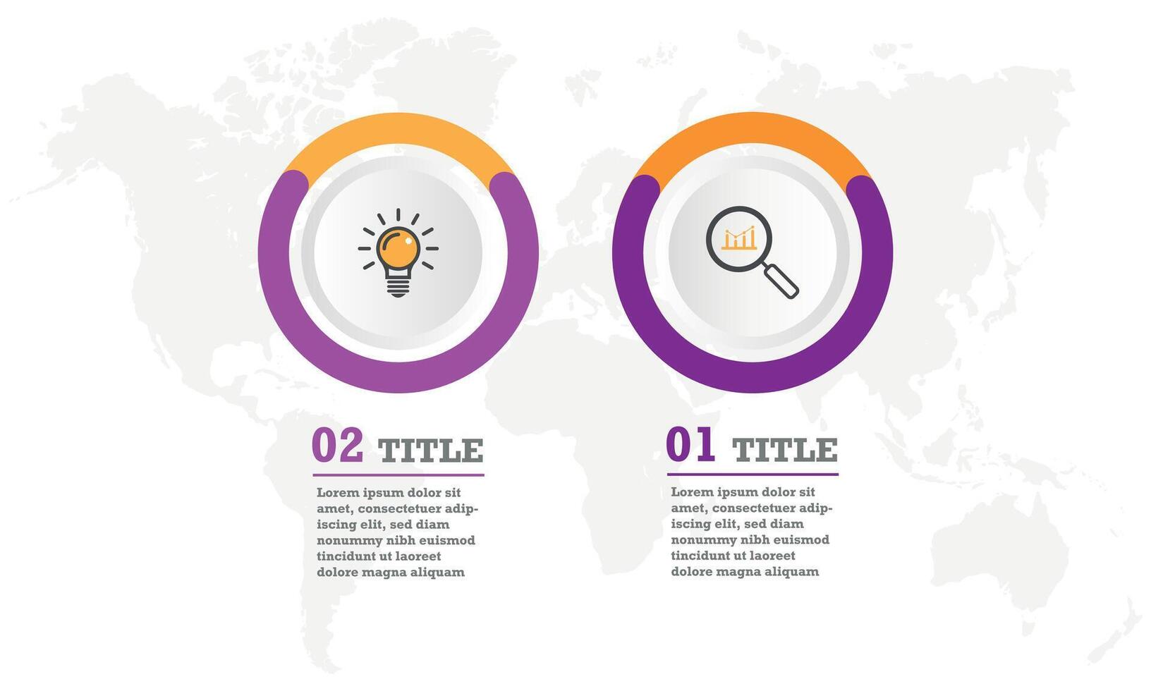Business process, Timeline infographics with 2 steps, options. vector