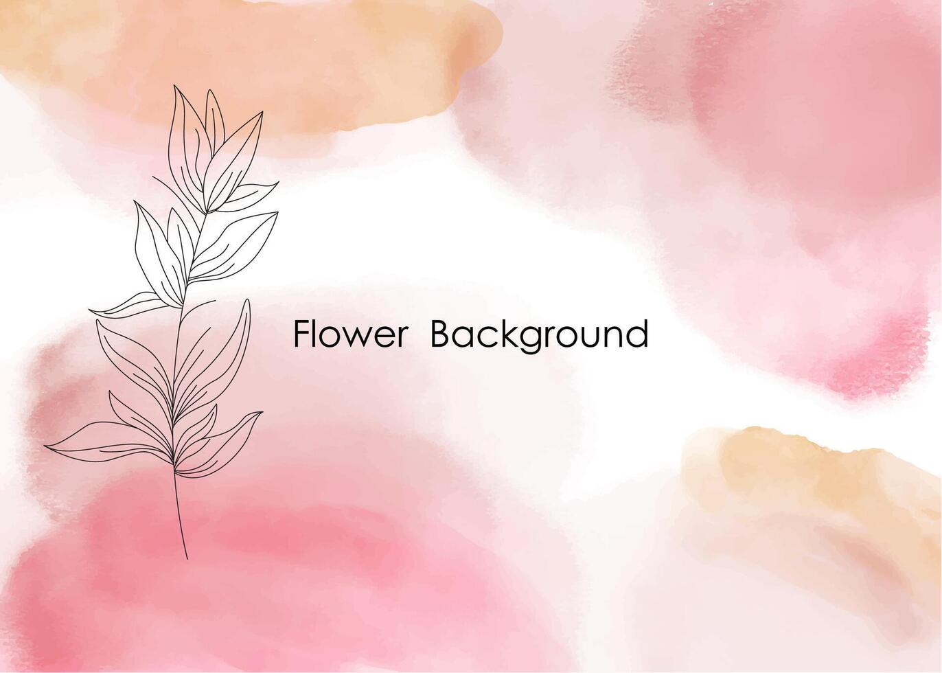 Muted colorful background design . Watercolor abstract background . Floral Background. vector
