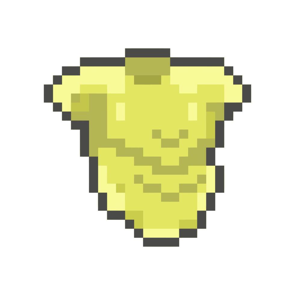 shield pixel art for dynamic digital projects and designs. vector