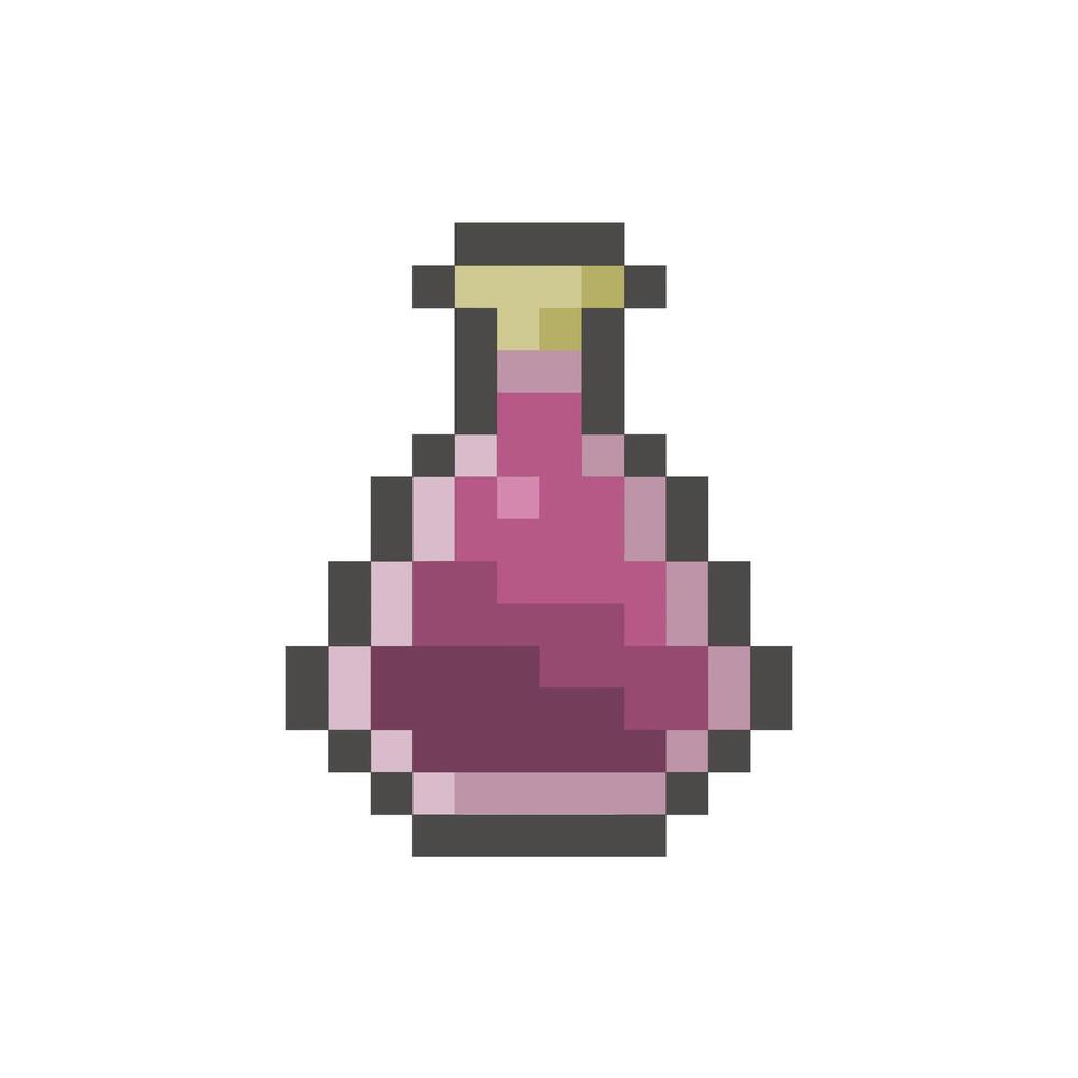 potion pixel art for dynamic digital projects and designs. vector