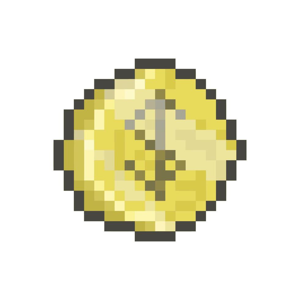 coin pixel art for dynamic digital projects and designs. vector