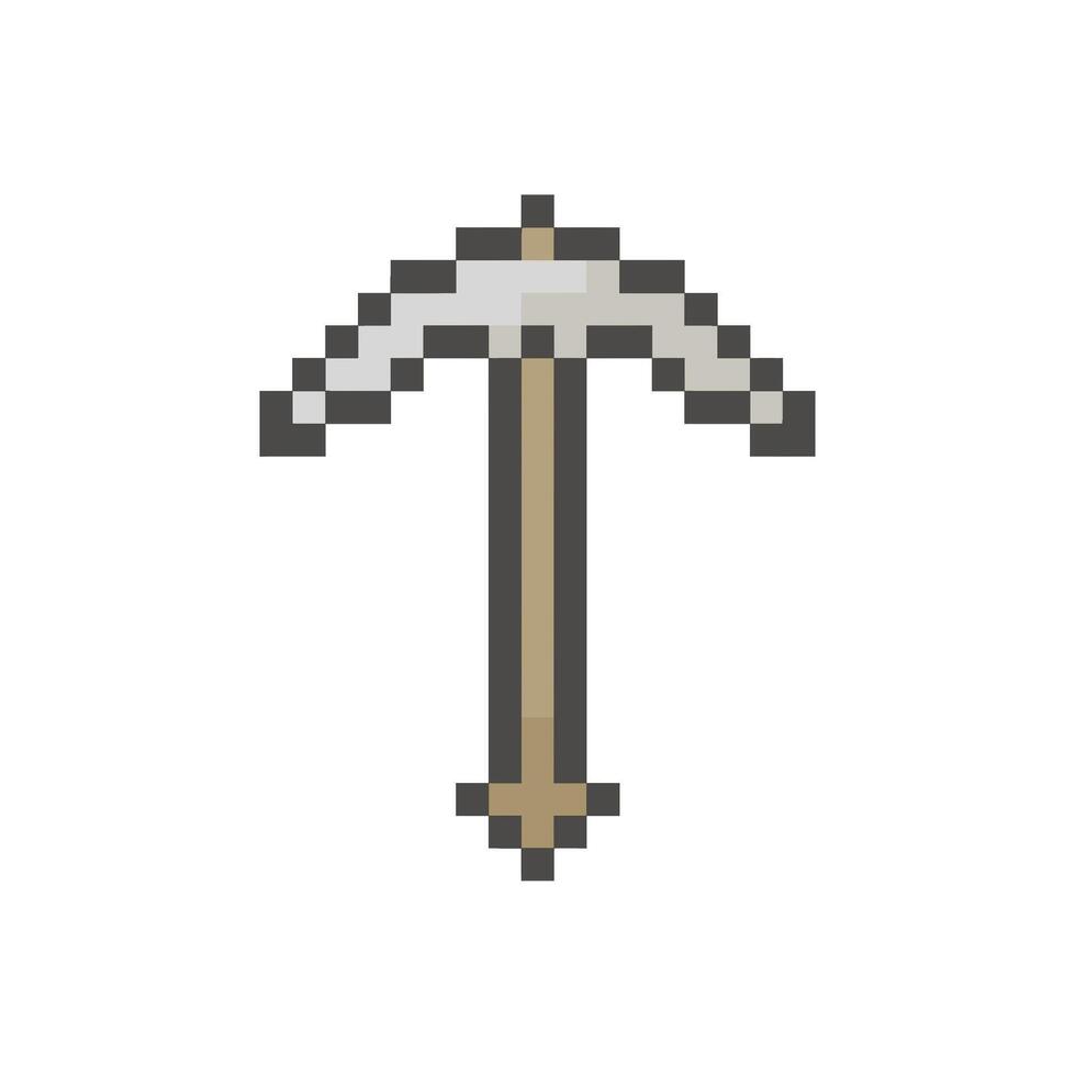 pickaxe pixel for dynamic digital projects and designs. vector