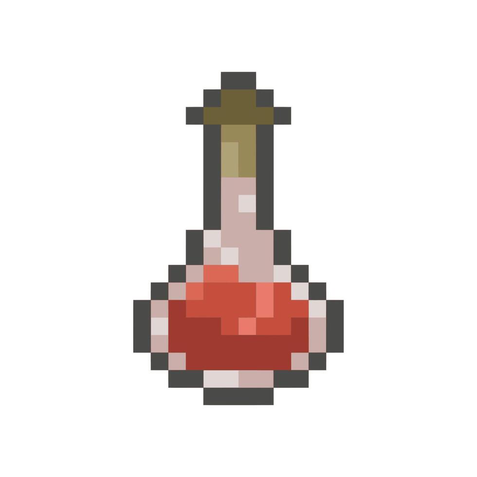 potion pixel art for dynamic digital projects and designs. vector