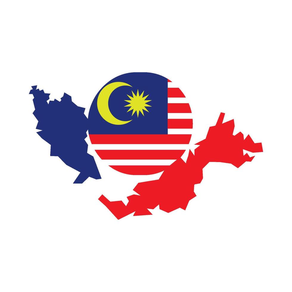 Malaysia map symbol icon design, illustration vector