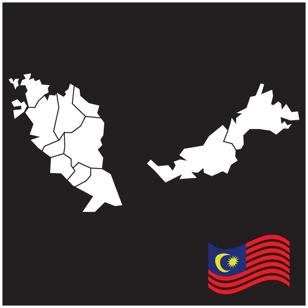 Malaysia map symbol icon design, illustration vector
