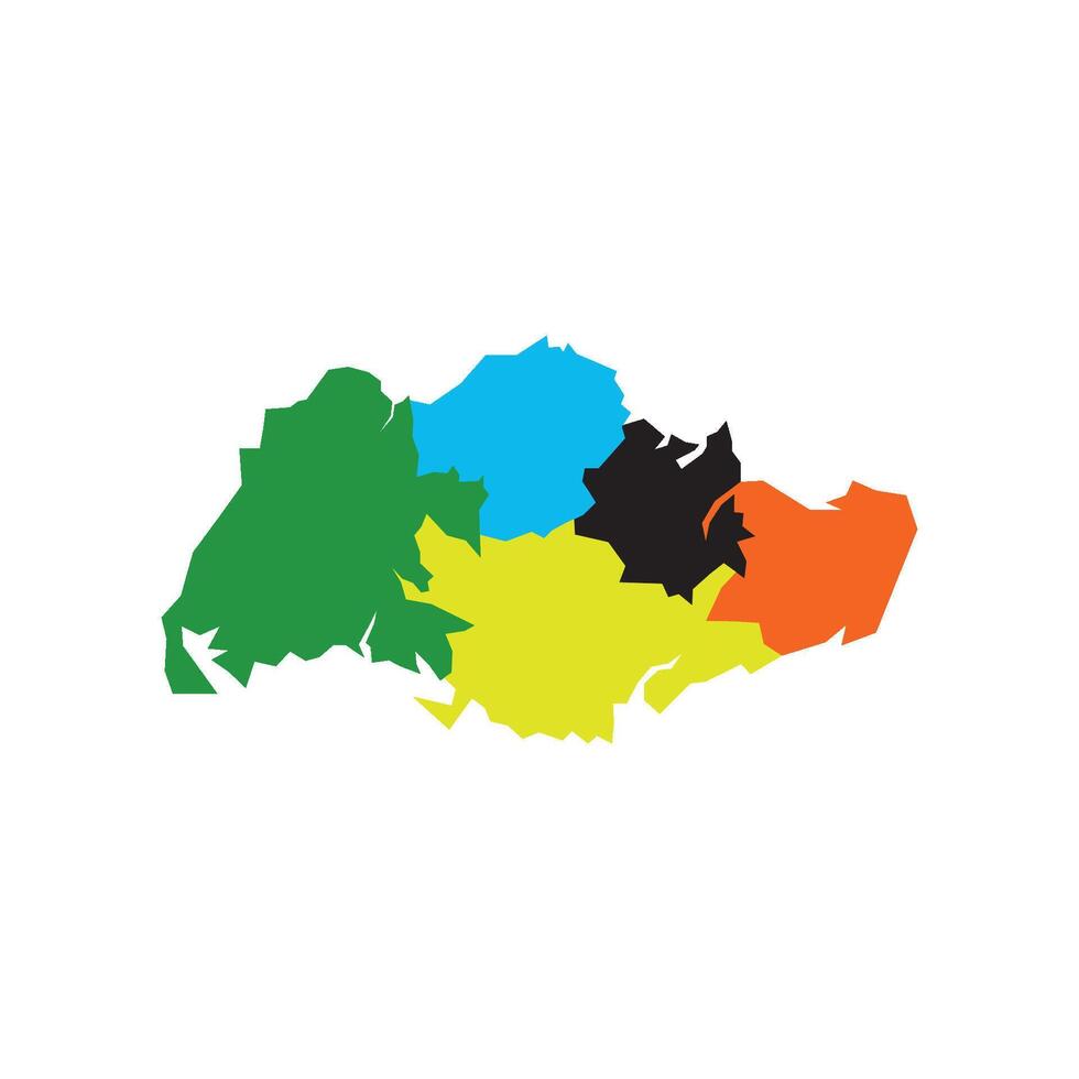 Singapore map symbol design illustration vector