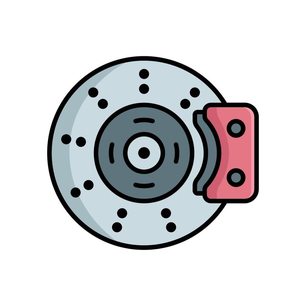 disk brake icon design template simple and clean vector