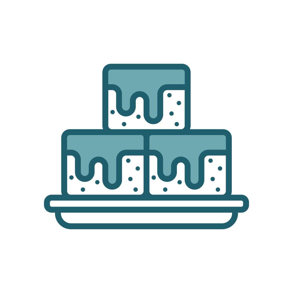 brownies icon design template simple and clean vector