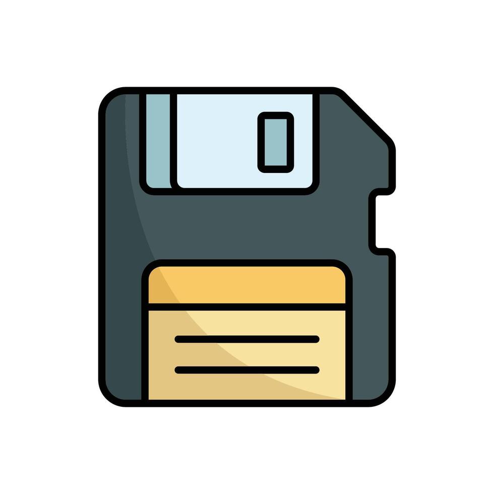floppy disk icon design template simple and clean vector