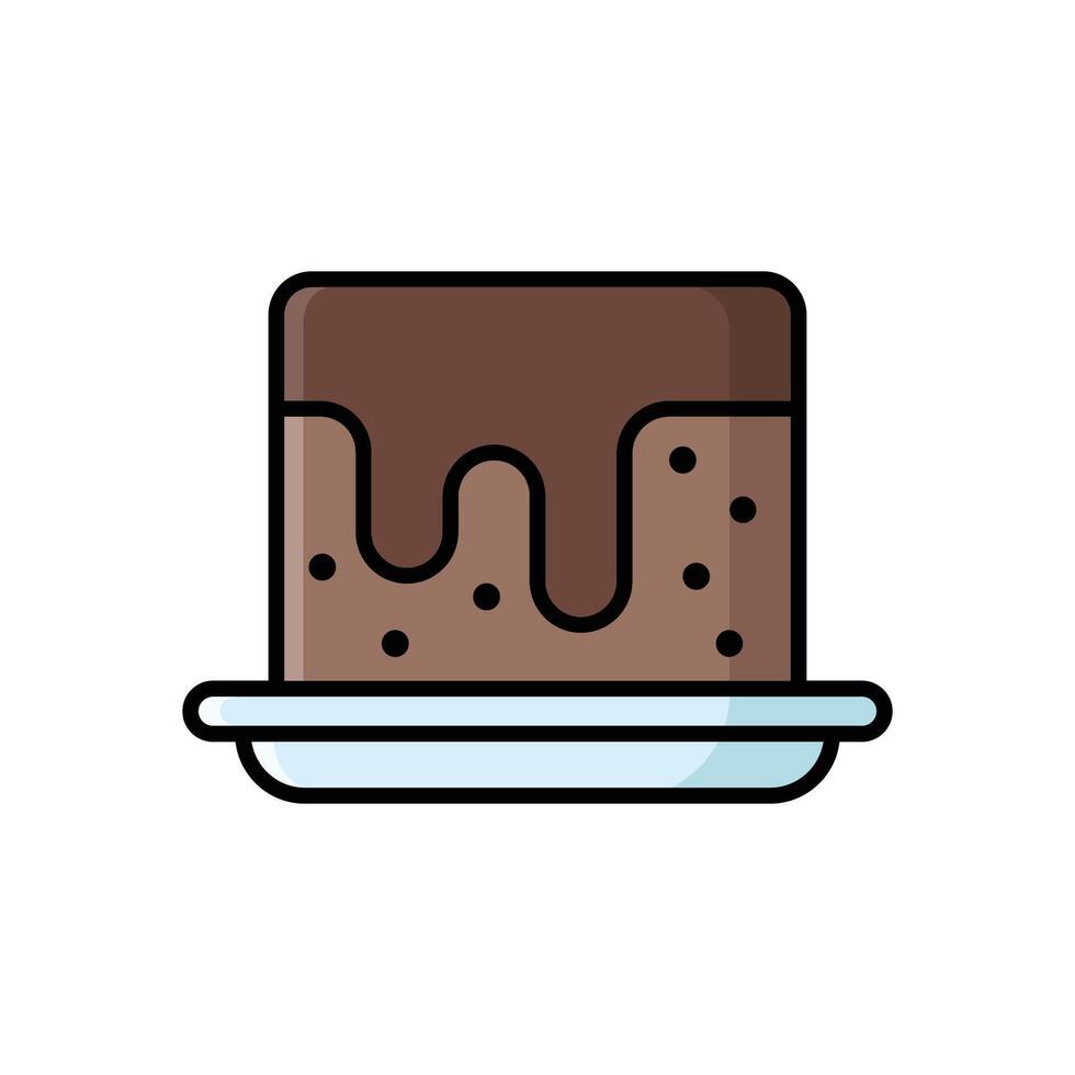 brownies icon design template simple and clean vector