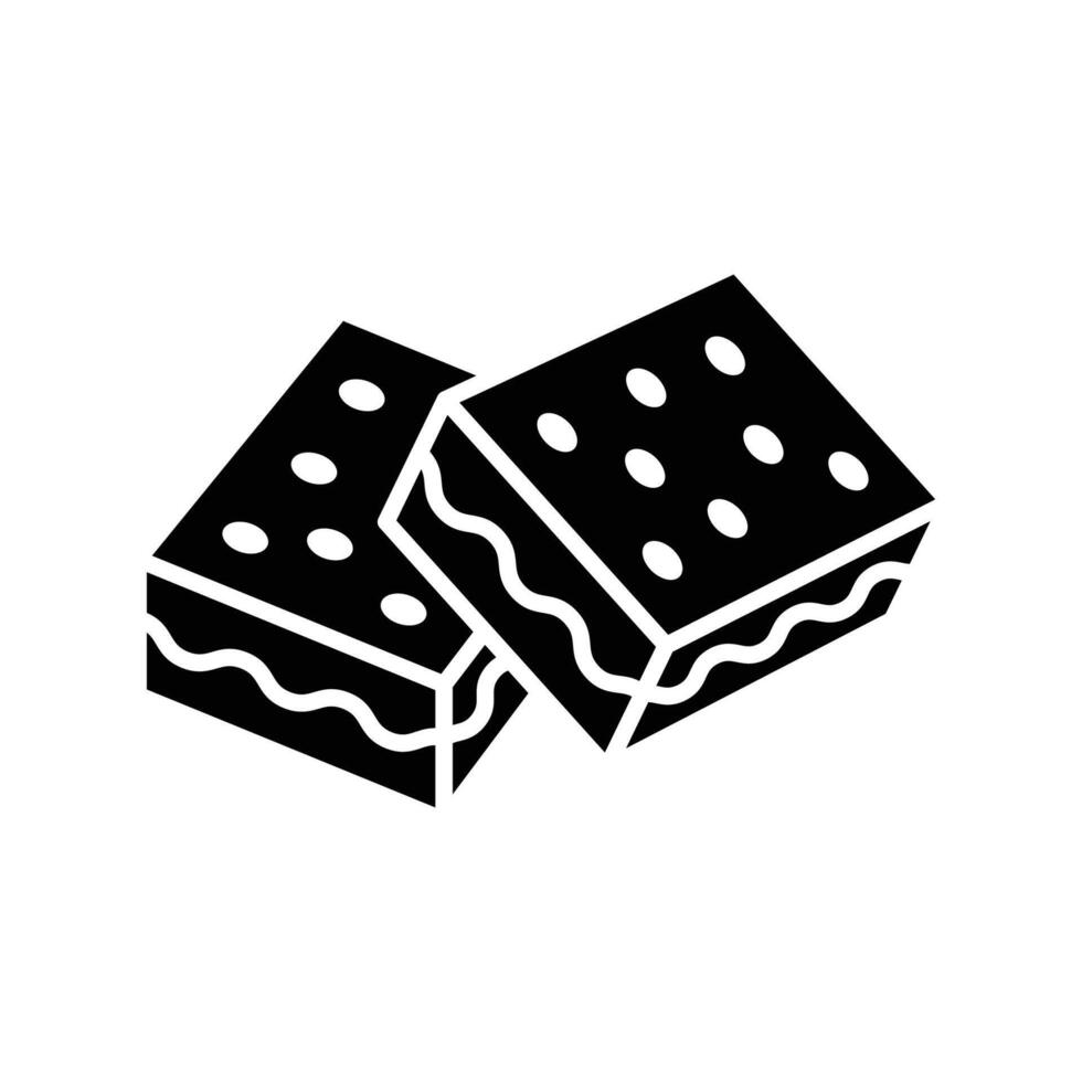 brownies icon design template simple and clean vector