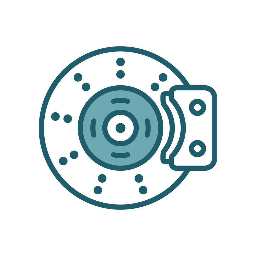 disk brake icon design template simple and clean vector
