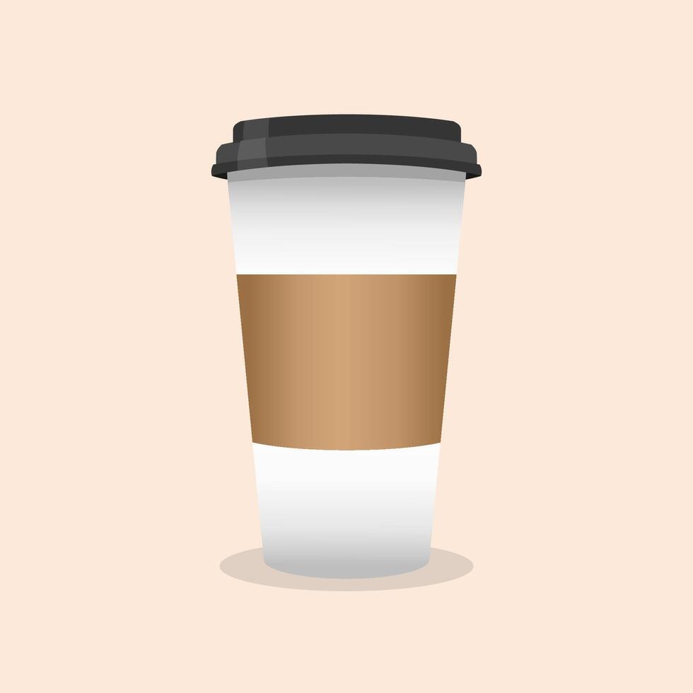 Coffee cup container, world coffee day vector
