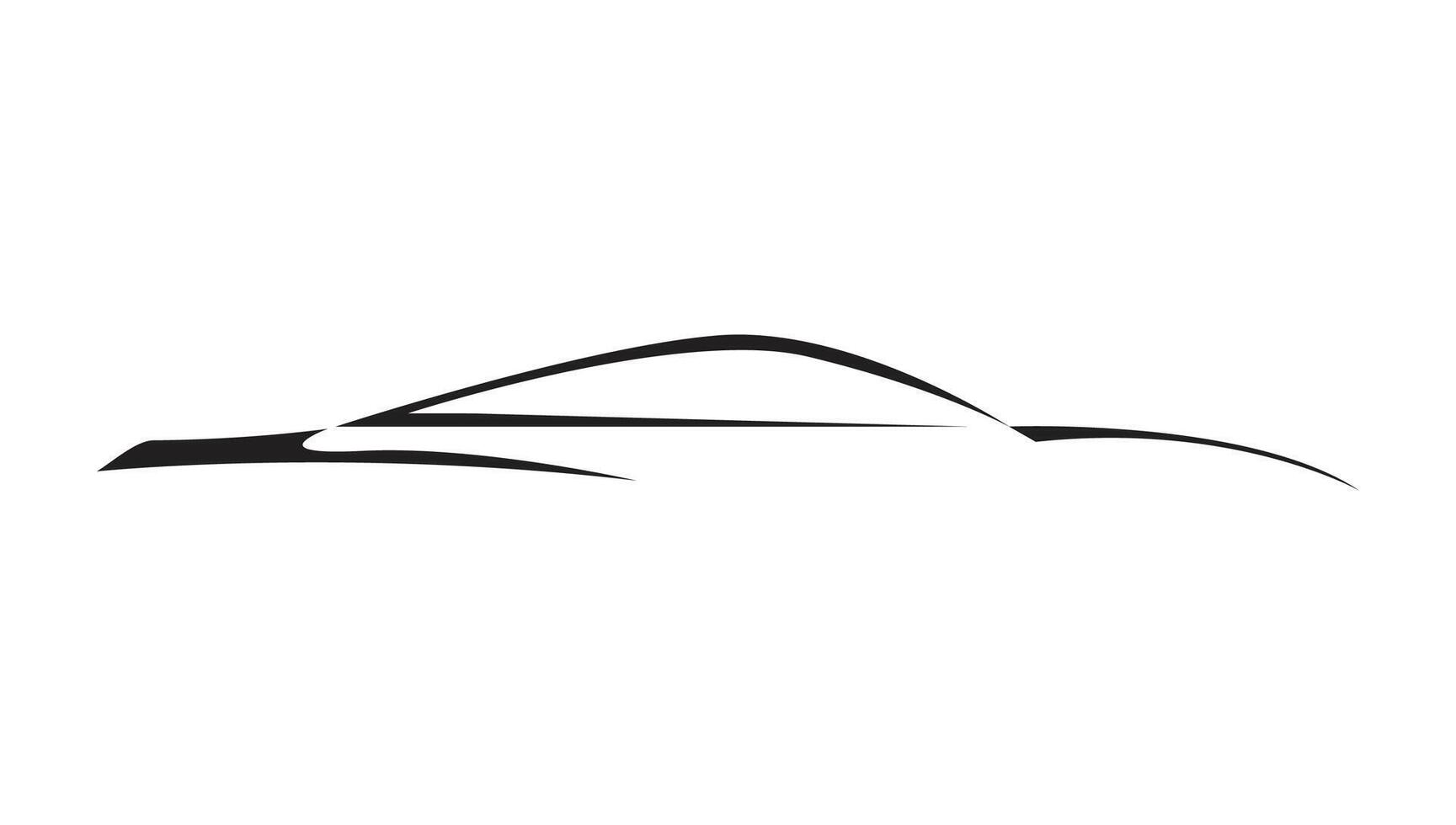 Simple car icon silhouette vector