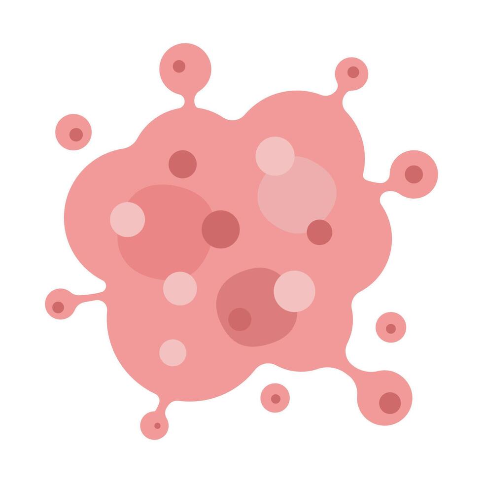 cancer cell growth. cancer disease concept vector