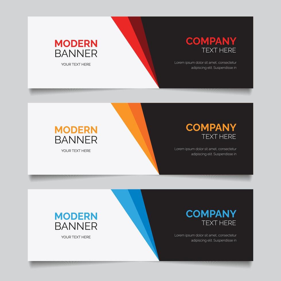 Modern Banner Template Design vector
