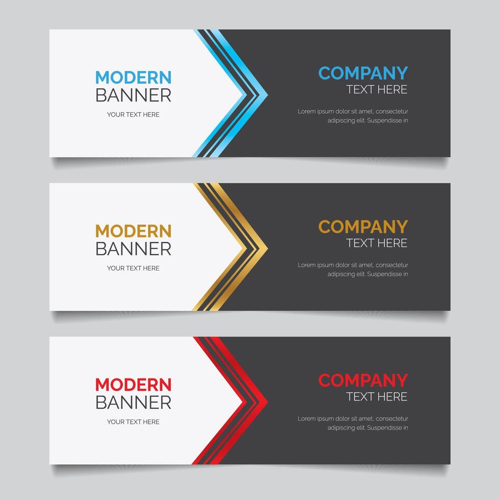 Modern Banner Template Design vector