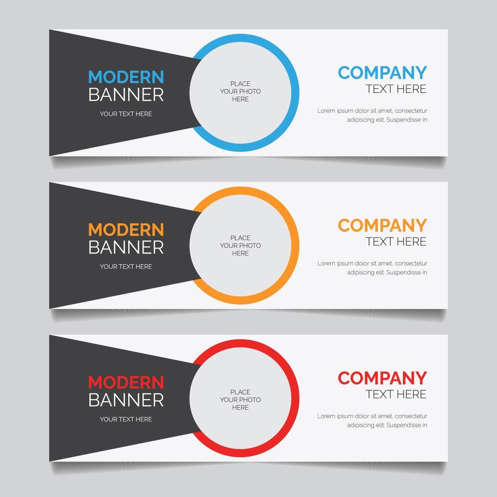 Modern Banner Template Design vector