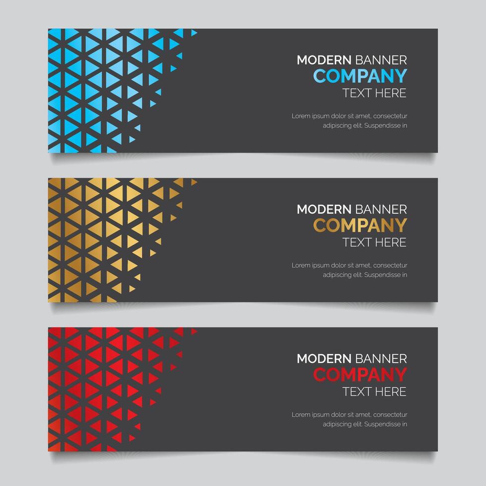 Modern Banner Template Design vector