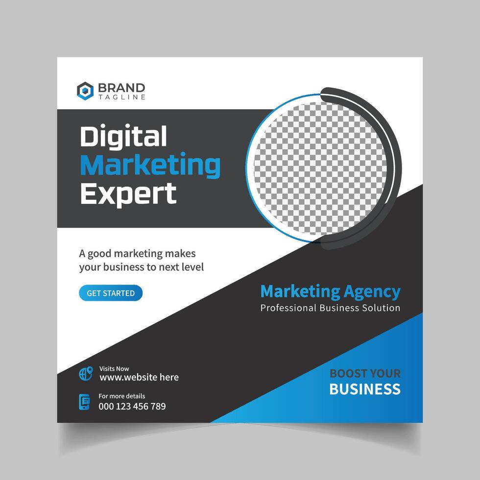 Corporate Social media Post design template vector