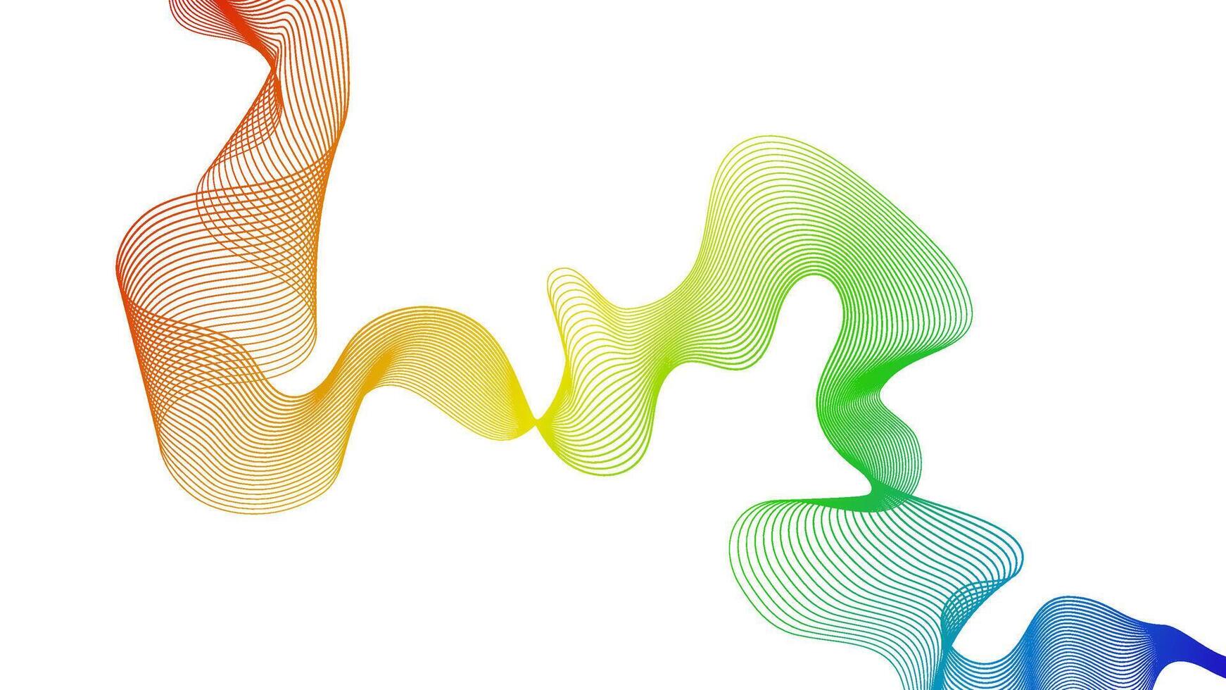 Abstract backdrop with wave gradient lines vector