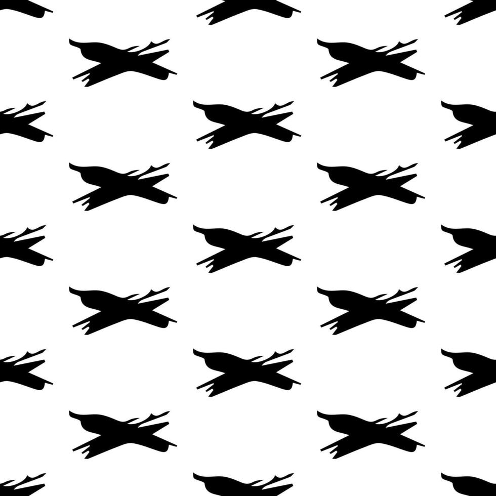 Seamless pattern with hand drawn cross symbols vector