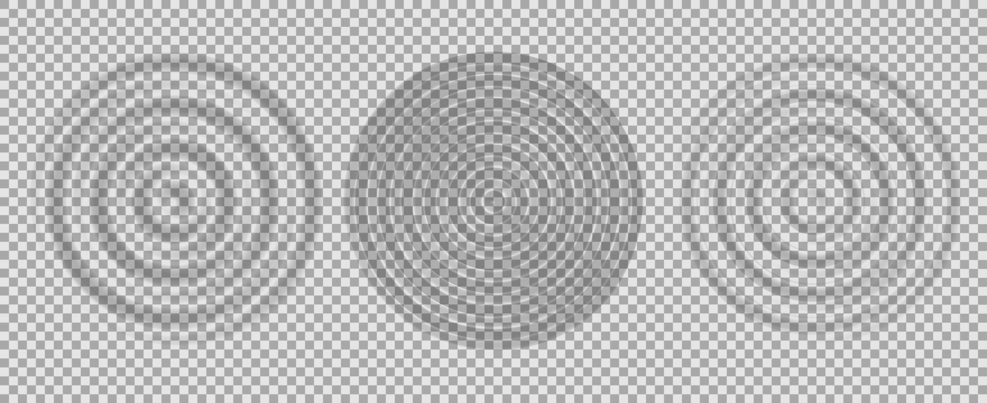 Ripple water top view vector