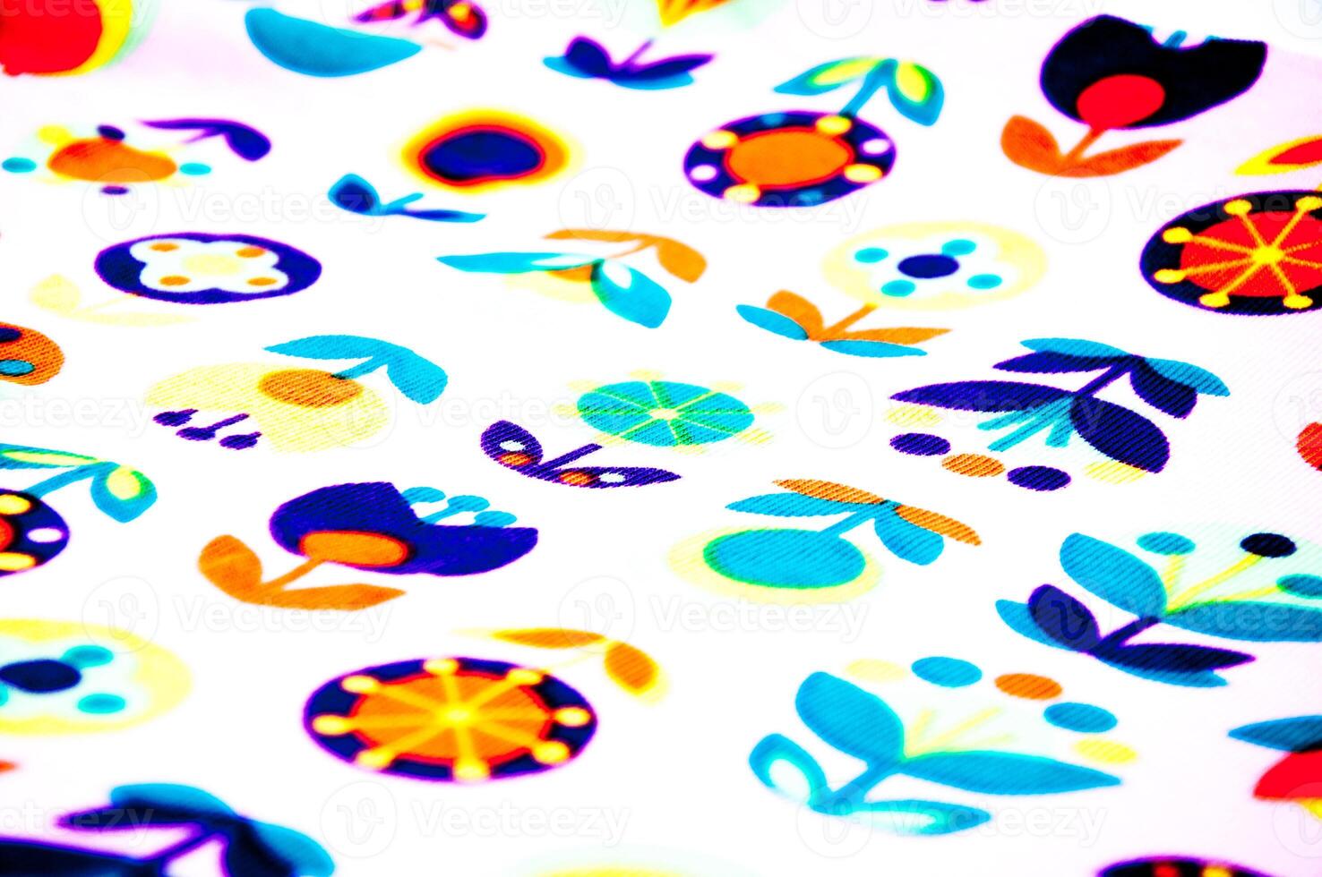 Absrtact images on a white tissue photo