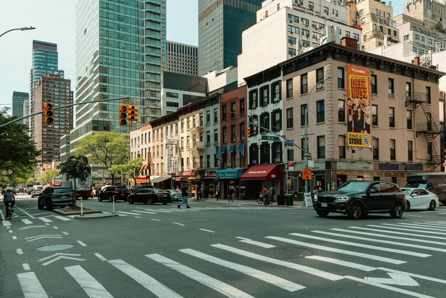 New York, US - May 8, 2023 - Busy street in New York midtown photo