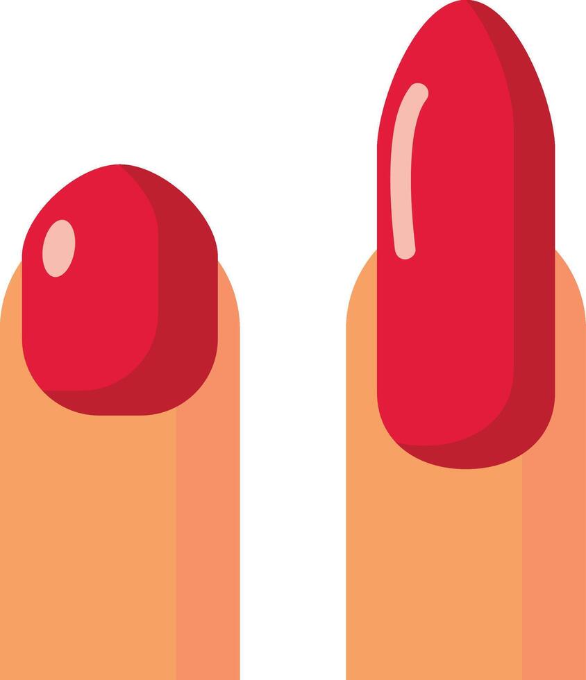 Icon nail salon website. Flat illustration isolated vector