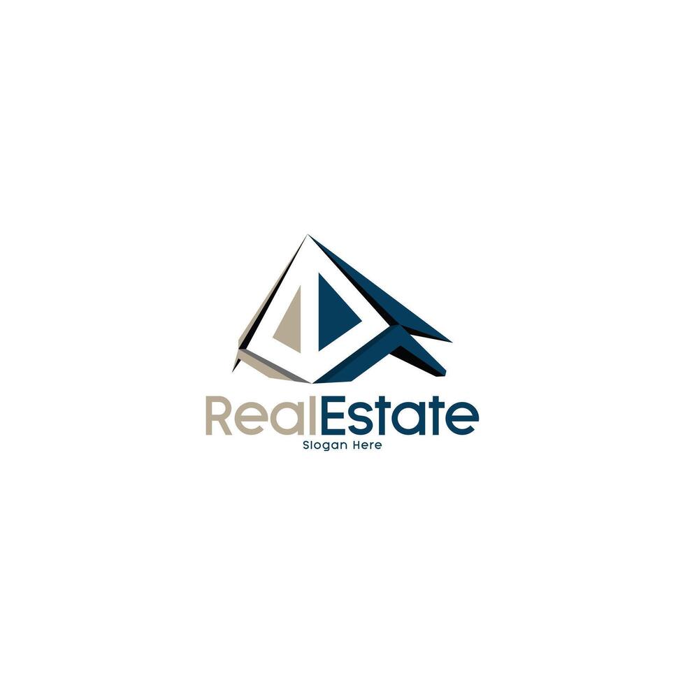 modern home real estate logo vector