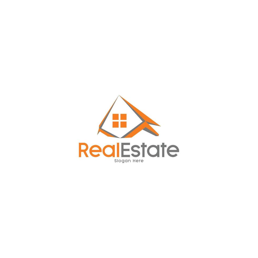 modern home real estate logo vector
