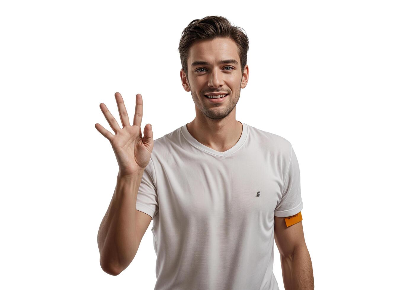a man is making the ok sign with his hand photo