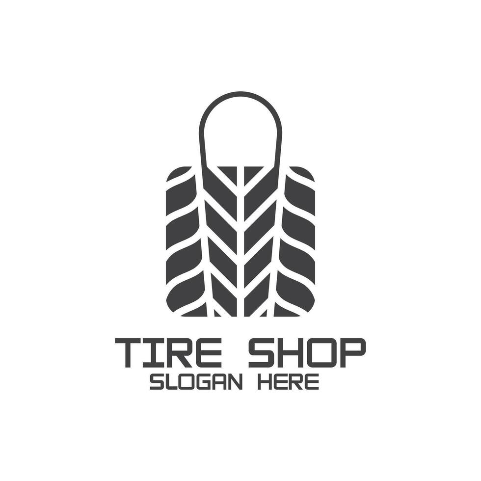 Tire or wheel logo design. Logo suitable for tire shops, workshops and companies. vector