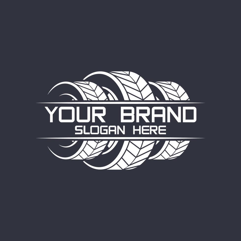 Tire or wheel logo design. Logo suitable for tire shops, workshops and companies. vector