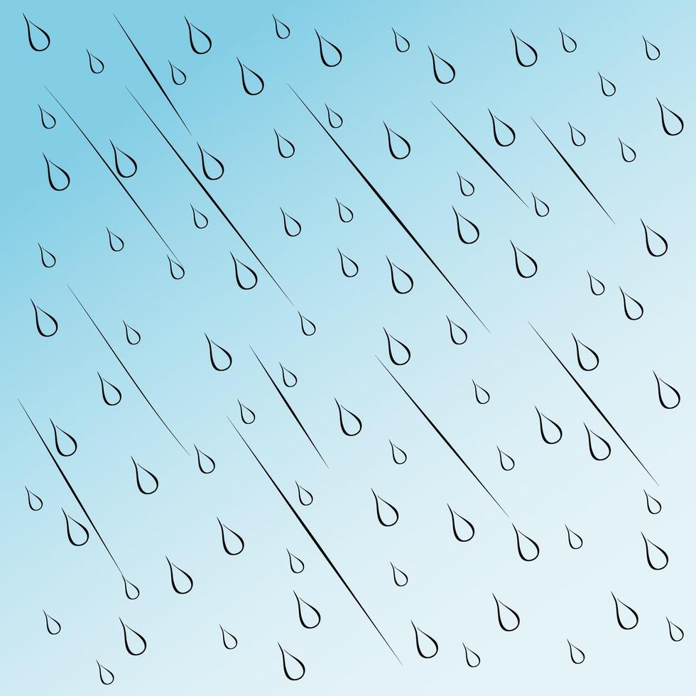 Rain drops background vector