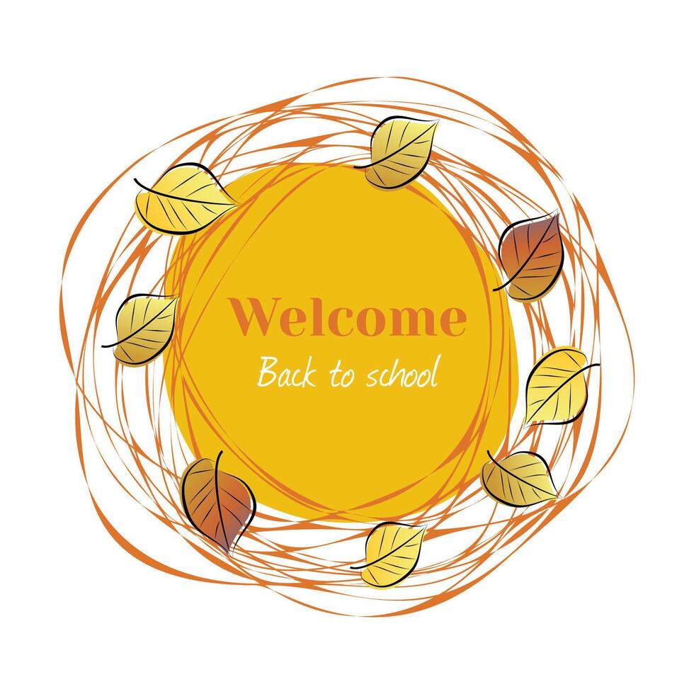 Back to school frame vector
