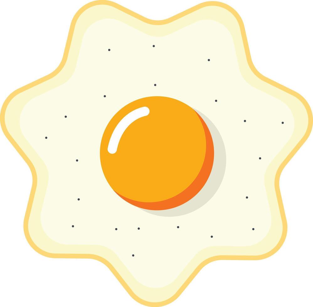 Flat Egg Icon vector