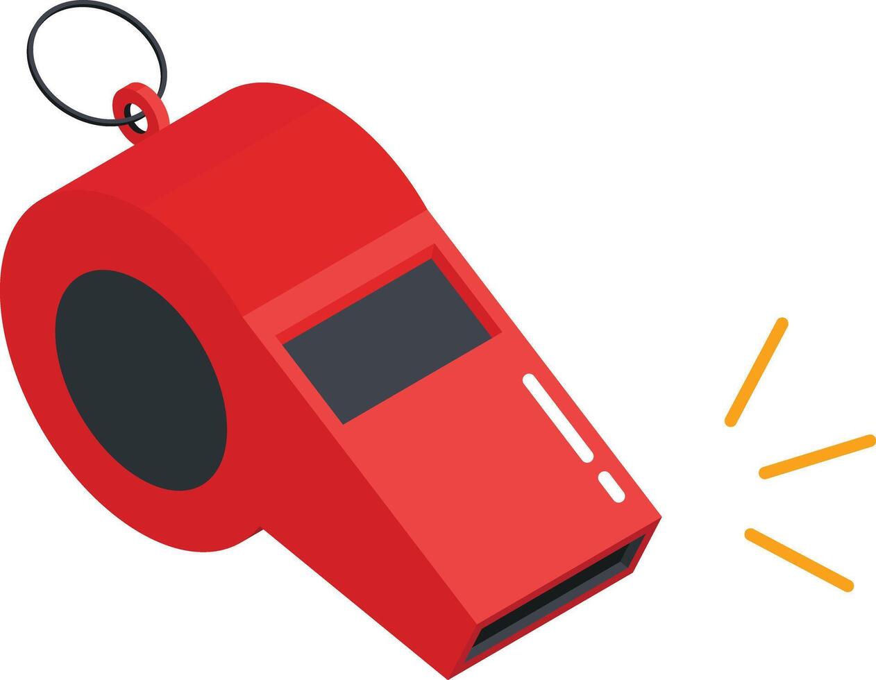 Isometric Whistle Icon vector