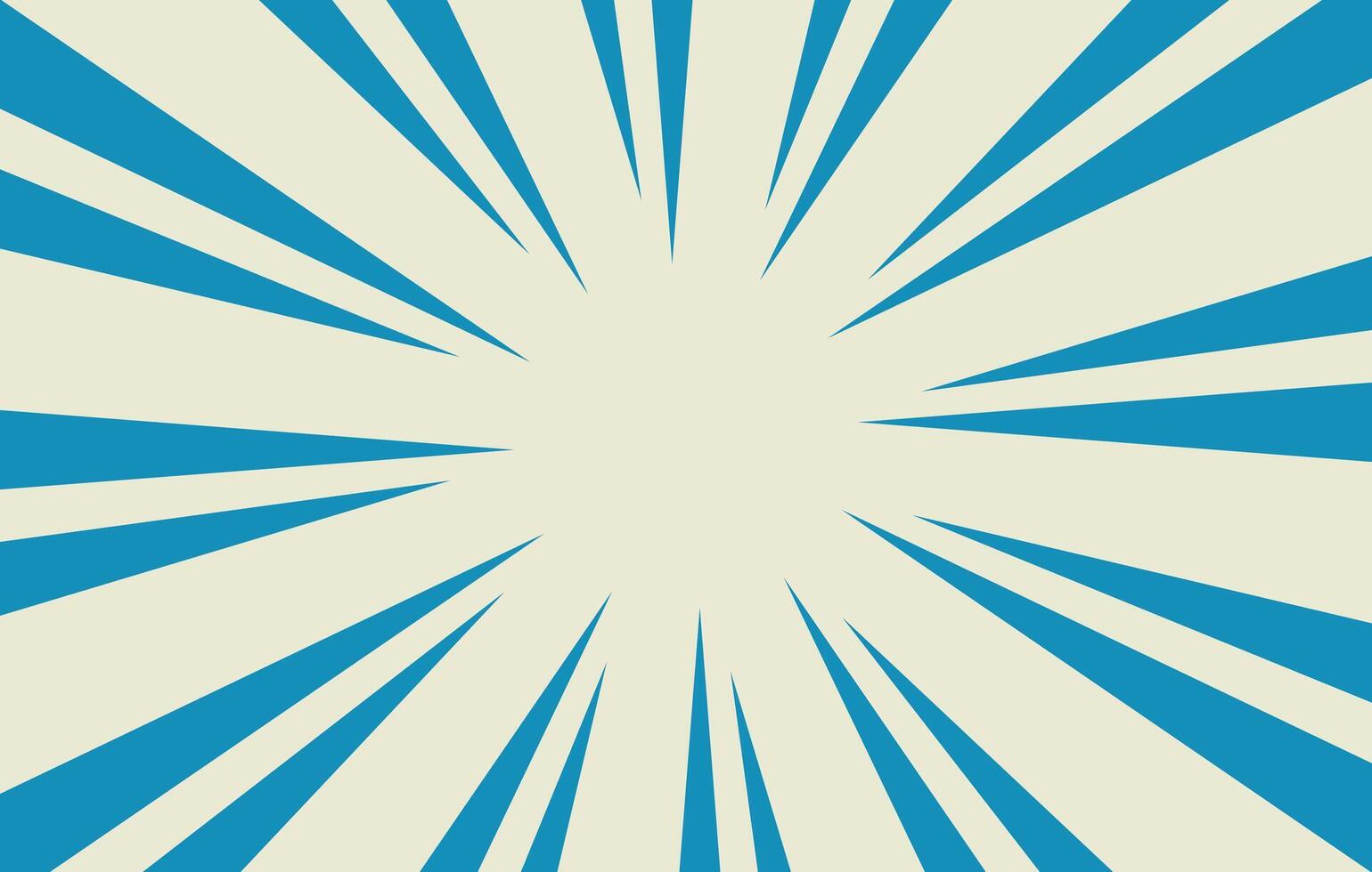 retro blue sunburst abstract background design template vector