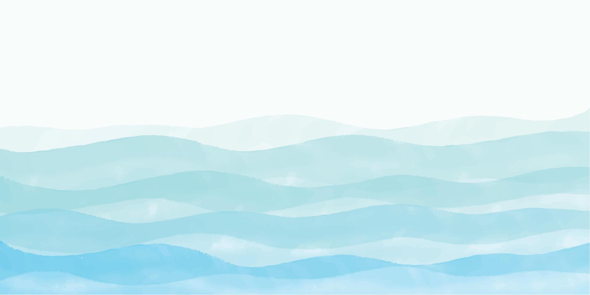 Ocean wave curve line background vector