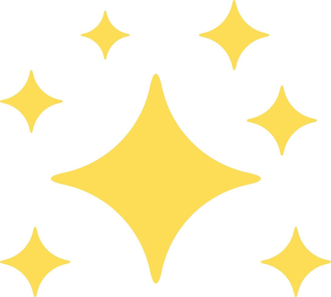Golden shine icon isolated on white background . Golden sparkles icon . Shining stars icon vector