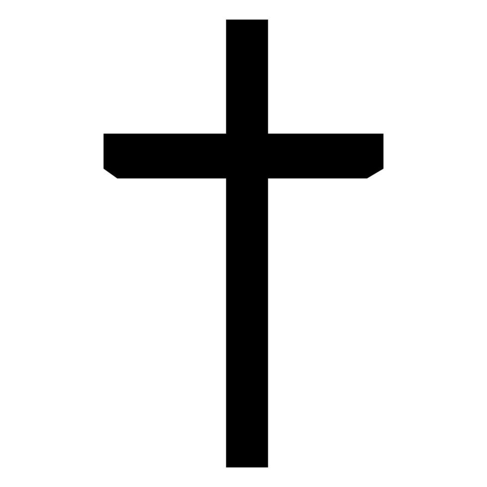 Christian cross symbol icon illustration vector