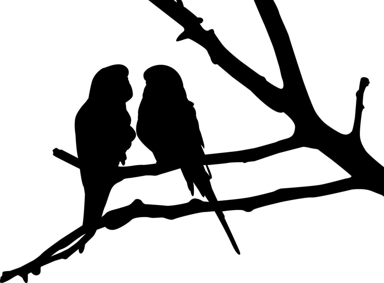 silhouette of a bird vector