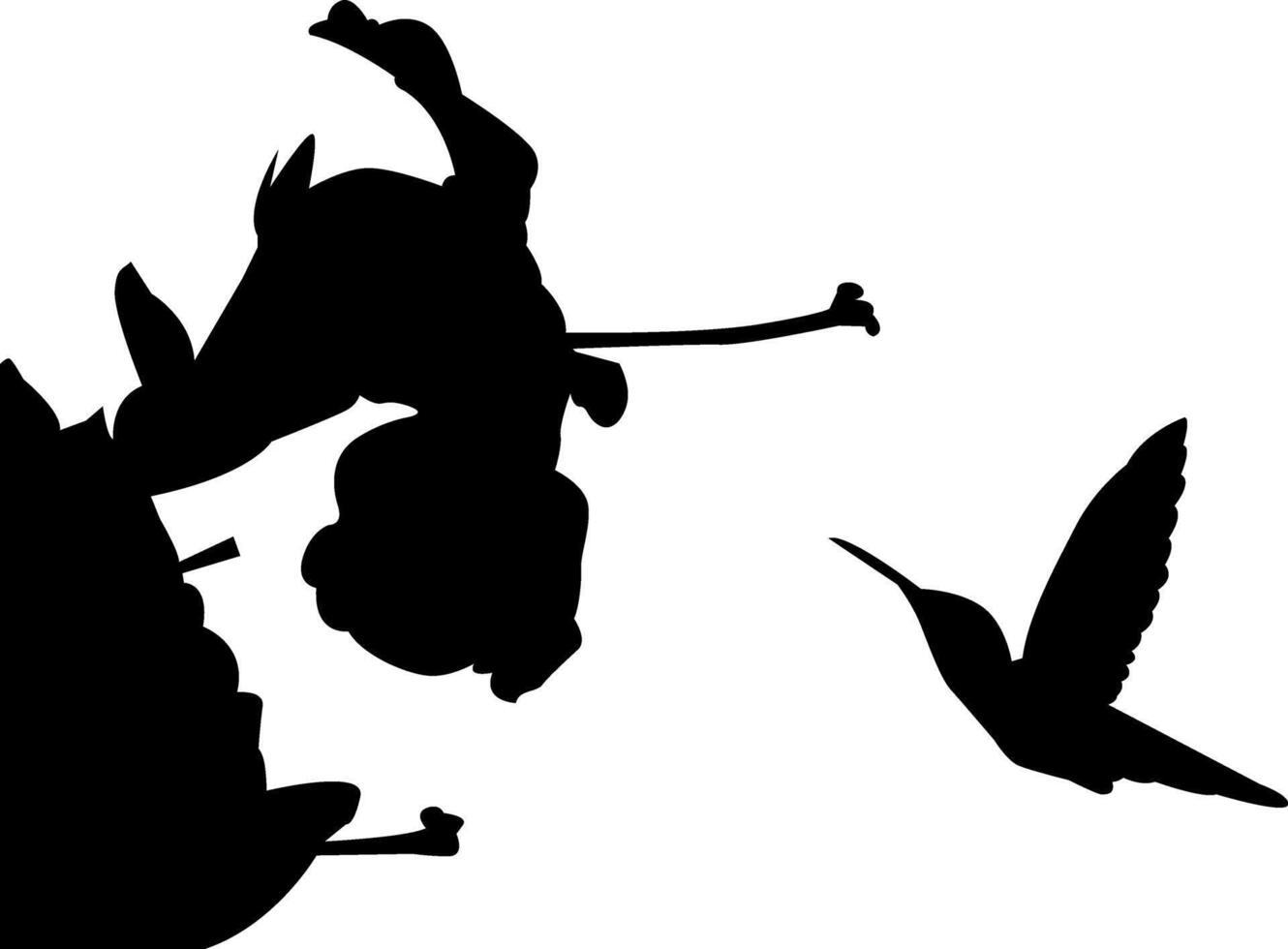 silhouette of a bird vector