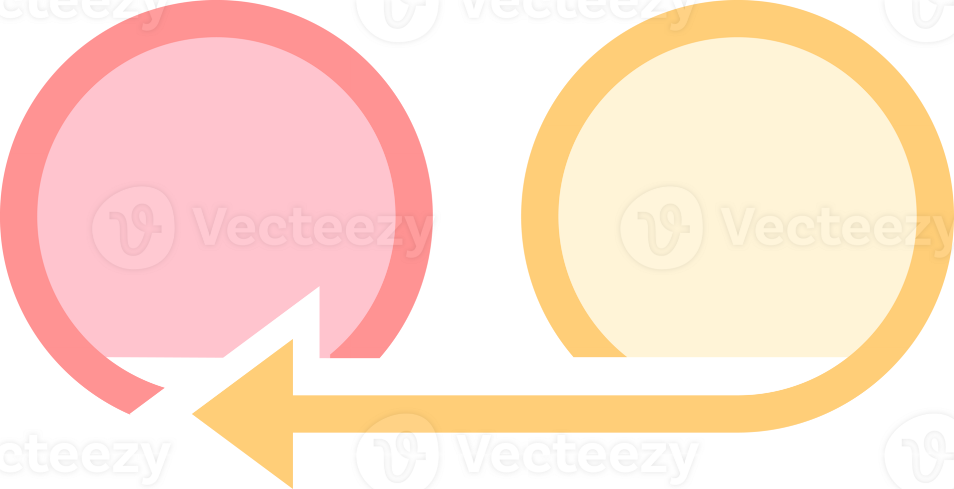 mind map circle arrow flat color Icon. png